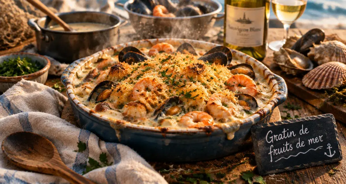 Recettes gratins de fruits de mer : égouttage pour sauce épaisse