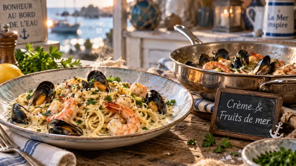 Spaghetti aux fruits de mer à la crème : la méthode pour une sauce qui nappe chaque pâte