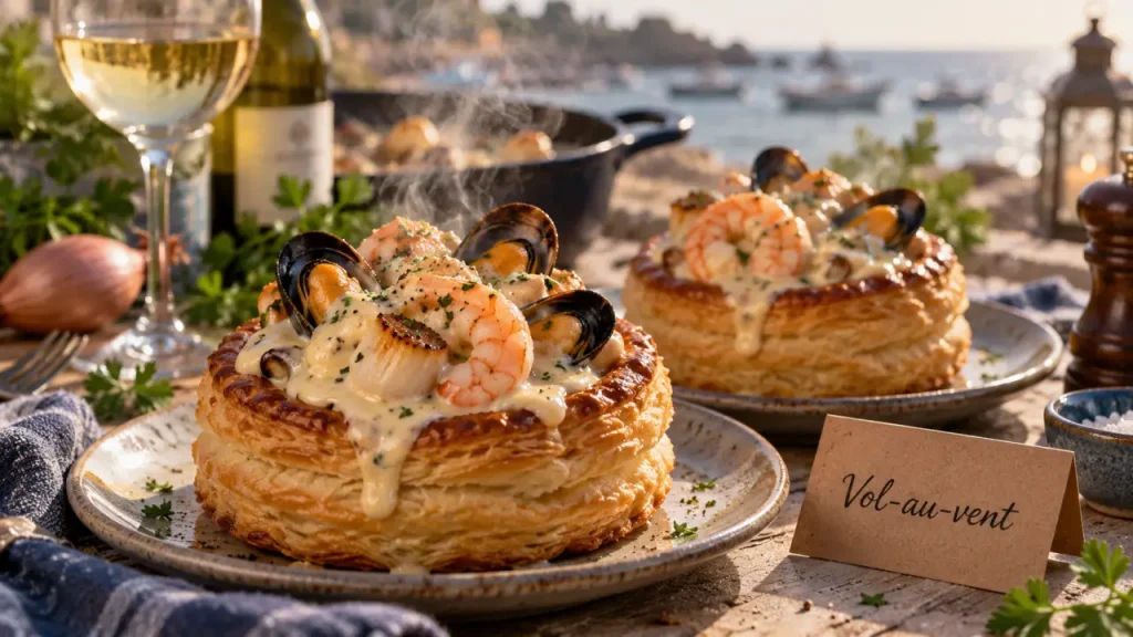 Vol-au-vent aux fruits de mer : évitez la sauce liquide qui détrempe le feuilleté